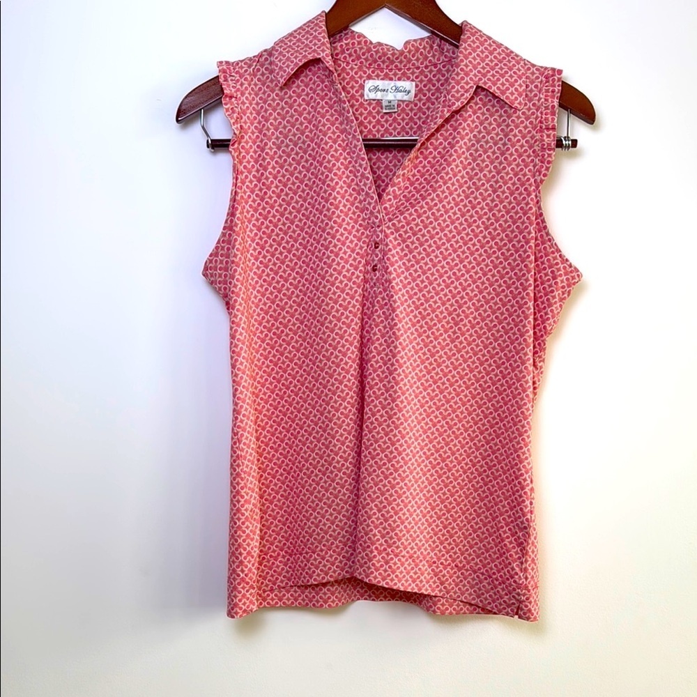 Sport‎ Haley Pink Sleeveless Fitted Blouse